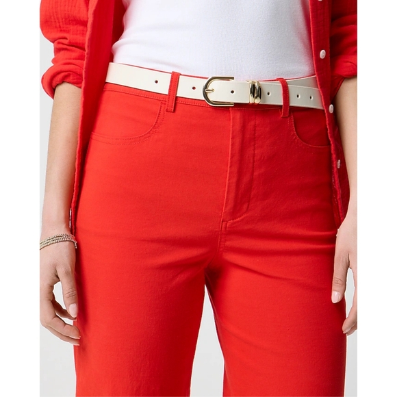 NWT J.Crew Factory High-rise Wide-leg Cropped Pant Size 27 - Picture 3 of 9